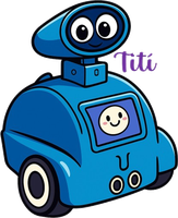 Tití, o robô da Plataforma Tití